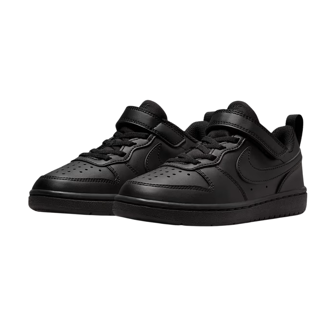 Nike Little Kids' Court Borough Low Recraft Shoes – Black DV5457-002
