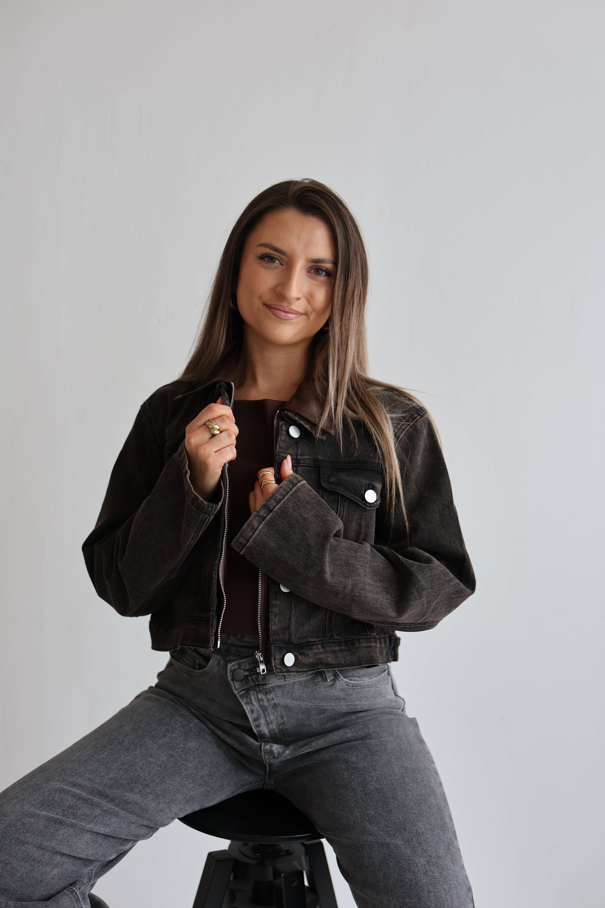 Cropped Denim Jacket Harvest