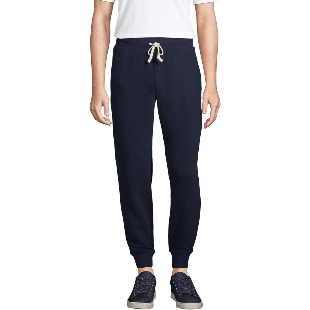 Lands' End Men's Serious Sweats Jogger Pant - Navy 507211
